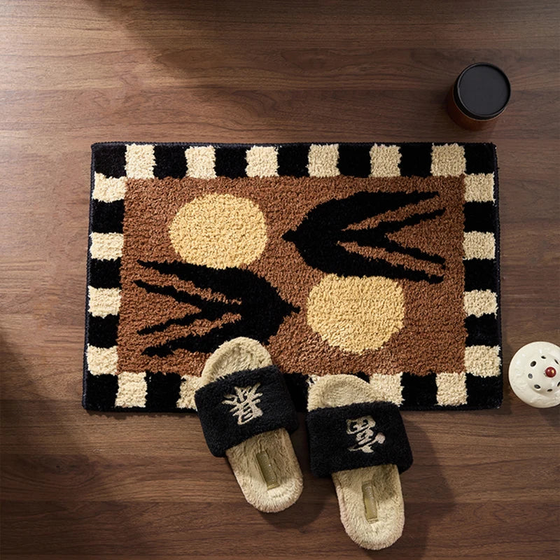 Swallowtail Fluffy Bath Mat