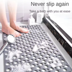 Extra-Porous TPE Non-Slip Shower Mat with Strong Suction, Anti-Mold, Machine Washable