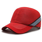 Red Safety Bump Cap - Helmet with hard ABS inner core for head protection at home, work, and factory