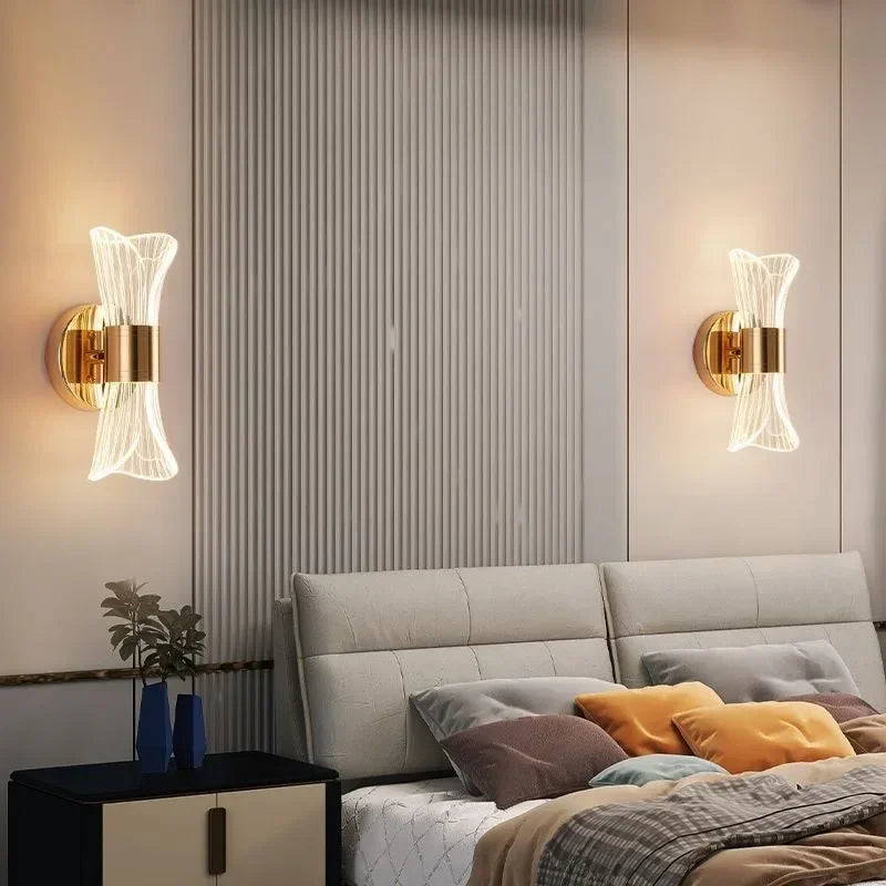 GlowCurve – Elegant LED Wall Lamp for Bedroom and Living Room
