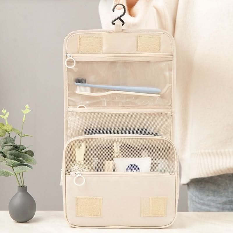 Roll-Up Travel Makeup Bag with Hook
