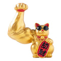 Large hand, happy wealth, waving cat, gold-colored waving hand cat, home decoration, welcoming waving cat, sculpture, statue, decor, car ornament, shop gift