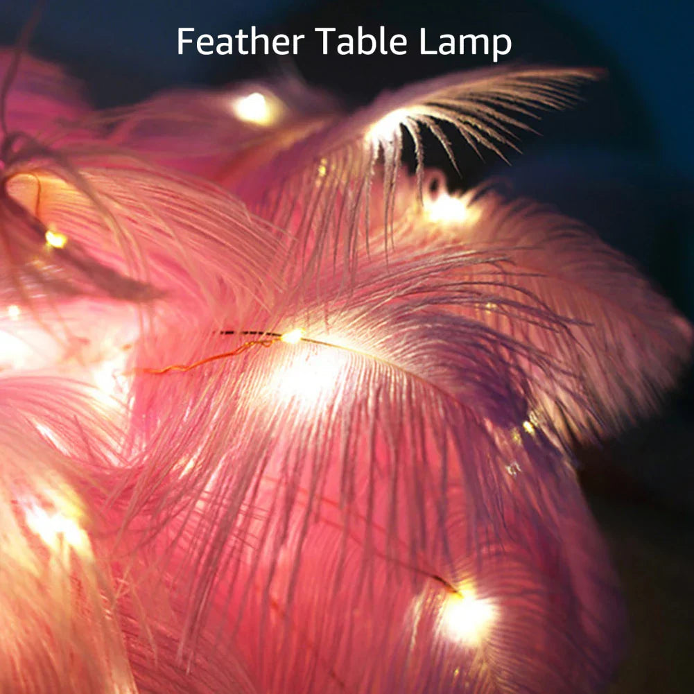 LED Spring Table Lamp Night Light USB powered Remote Control Nightstand Lamps