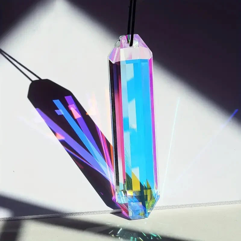 Lichtara Sun Catcher Crystal Pendant Set | 2 Pieces Rainbow Prism for Windows & Garden | Decoration for Home & Outdoor