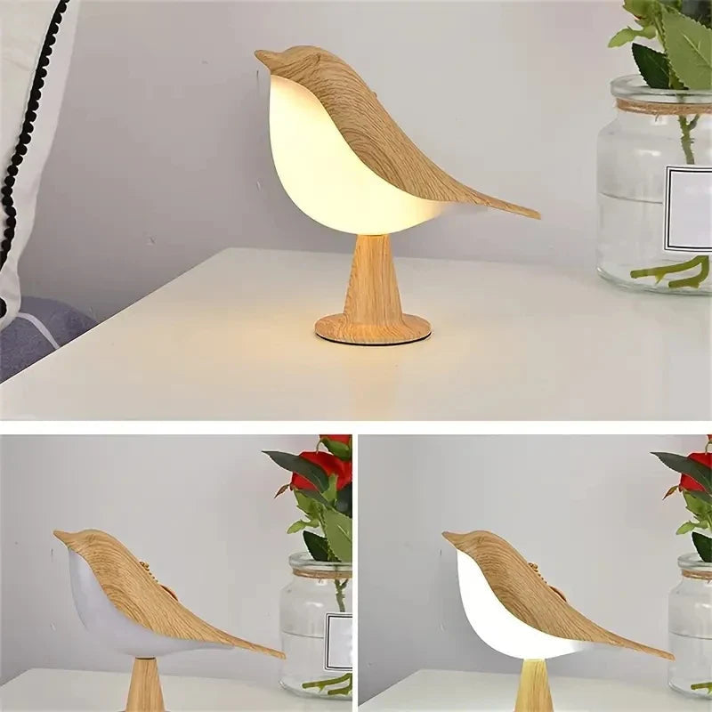 Elegant Bird Lamp with 3 Light Levels