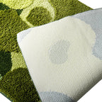 Long Tufting Moss Bedroom Rug