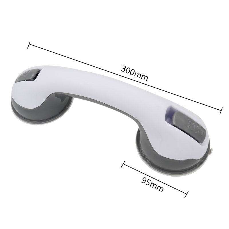 Safety handle with non-slip support and vacuum suction cup - Perfect for bathrooms and showers - Provides stability and support
