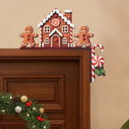 Christmas Wooden Decoration FrostiHome | Santa Claus & Snowman | Wooden Door Sign & Corner Decoration | Christmas & New Year 2026