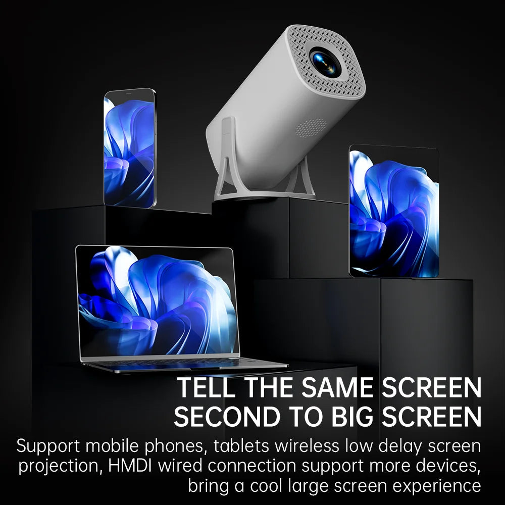 CineNova Mini Projector | Android 11 | 720P HD | 4K-compatible & Portable