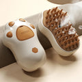 Cat Brush GroomiSoft 3in1 | Massage, Bath & Care Comb | Soft Silicone Brushes | In Pink or Brown