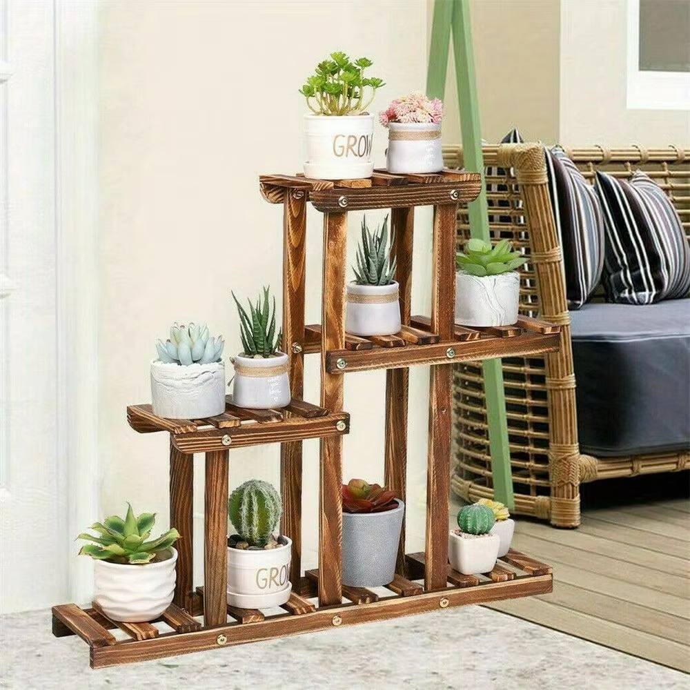 Adjustable 9-Tier Corner Plant Display Stand