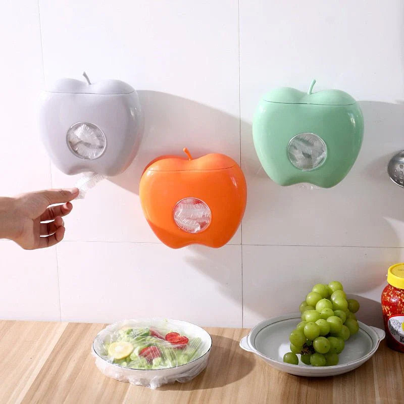 Tear-resistant food wrap with apple holder – Practical film dispenser