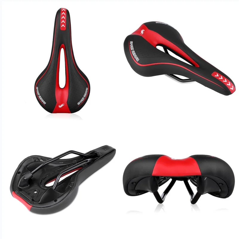 Extra Soft Gel Bike Saddle – Comfortable Bike Seat with Hollow Design for MTB and Road Biking, Non-Slip Surface and Improved Airflow