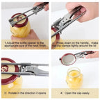 Adjustable Stainless Steel Bottle Opener | Non-Slip Bottle Opener | New Kitchen Gadget