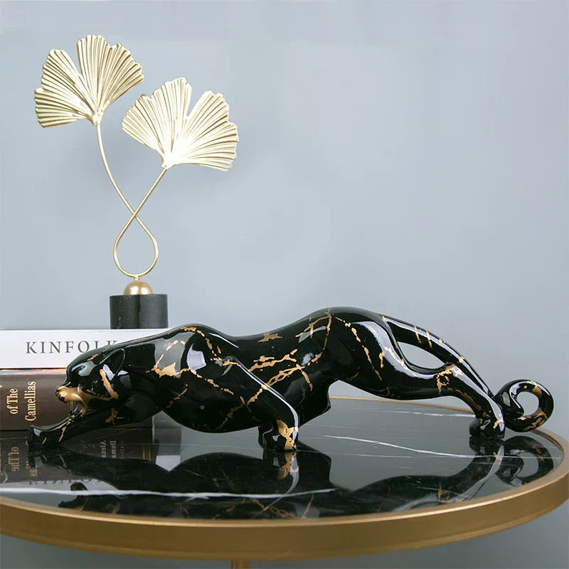 Elegant Jaguar Stone Sculptor