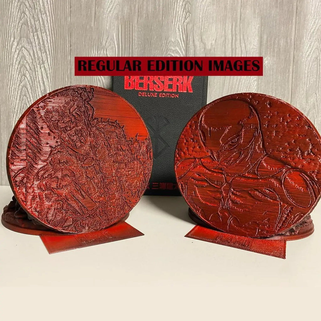 Berserk Bookends Furious Bookends Dragon Hunter Resin Craft Study Art Decorative Ornament Home Desk Bookshelf T4z7