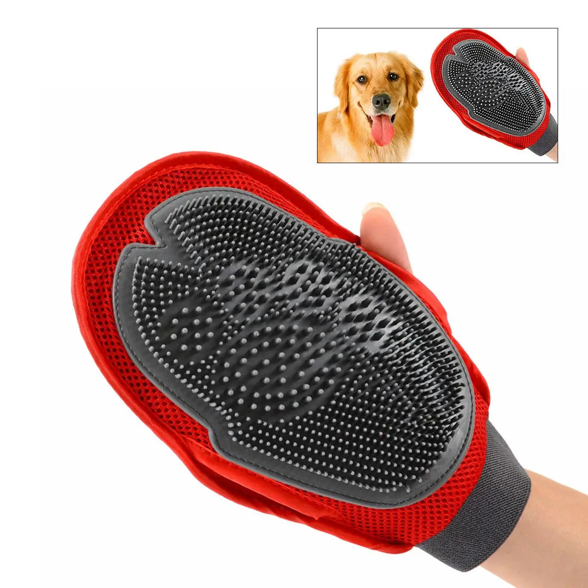 Massage care glove for dogs and cats