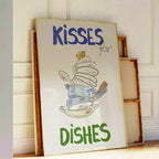 Kisses for Dishes Wall Art