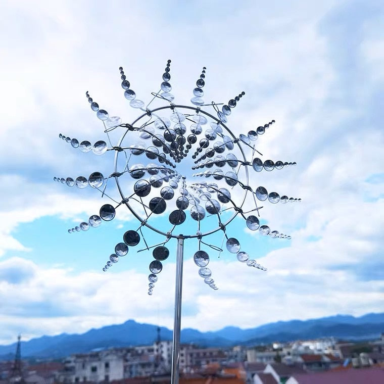 Modern wind-powered garden decoration
