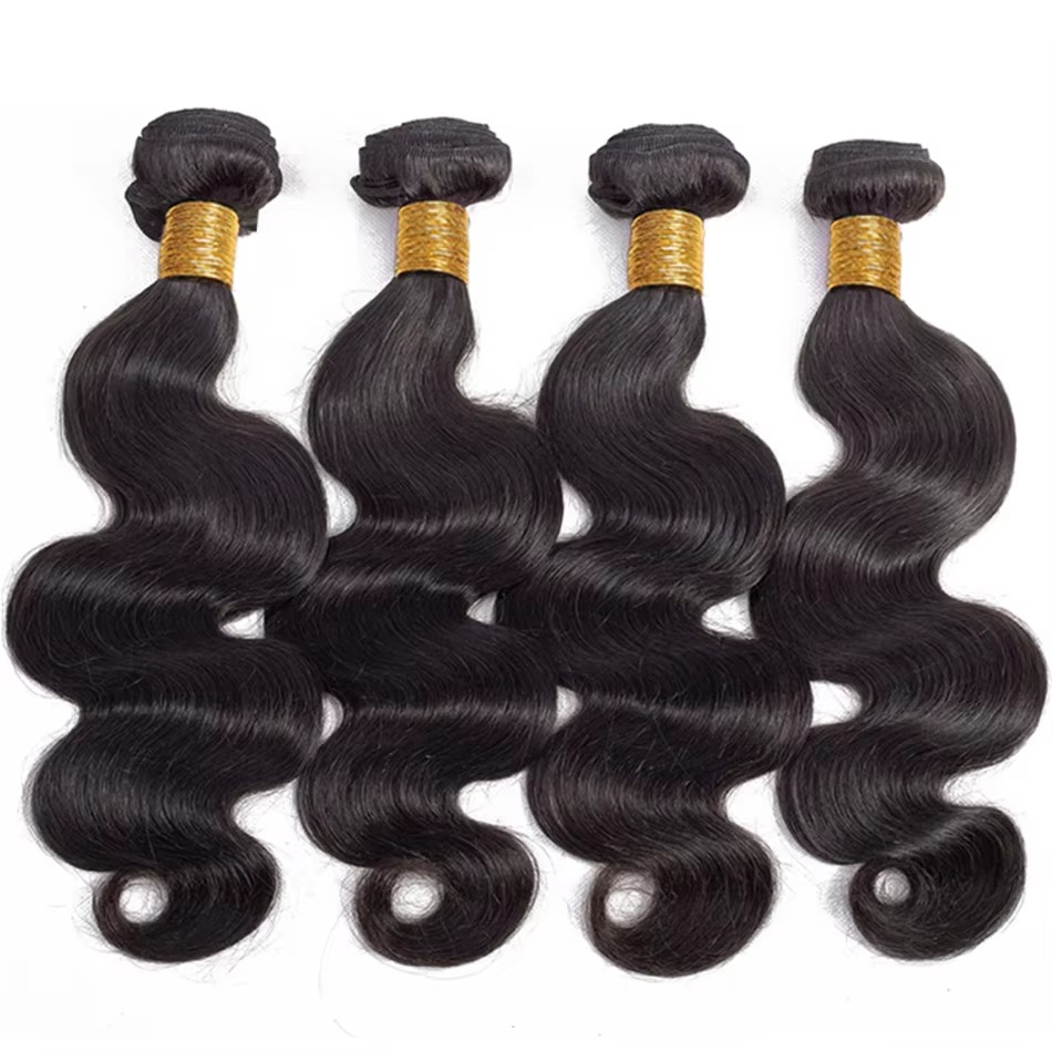 Short Peruvian Body Wave Hair Bundles 3/4 Pack Deals, 100% Unprocessed Virgin Human Hair, Loose Body Weave