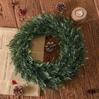Verdania | Artificial Cedar Wreath | Evergreen | 30 cm Ø | Low Maintenance Decor for Home & Garden