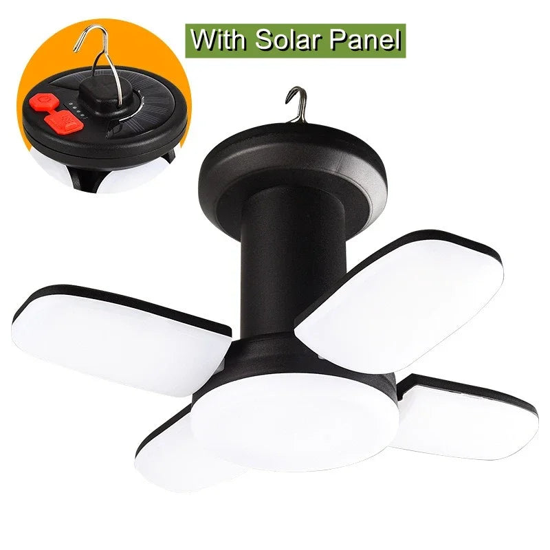 LUMALITE Solar Camping Lamp | USB & Solar Charging | 6 Light Modes | Foldable & Power Bank – 1000 Lumen