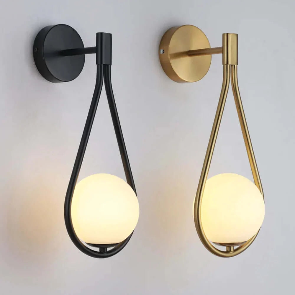 Drop Luxury Glass Balls Wall Lamp