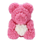 Artificial Rose Flowers Teddy Bear