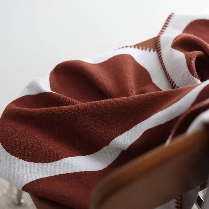 NordLuxe | Jacquard Throw Blanket | Imitation Cashmere | Soft & Warm | Sofa Throw & Bedspread in Nordic Style