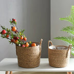 Fibrano Flower Pot Braided | Made of Natural Fibers | Boho & Country Style | 2 Sizes