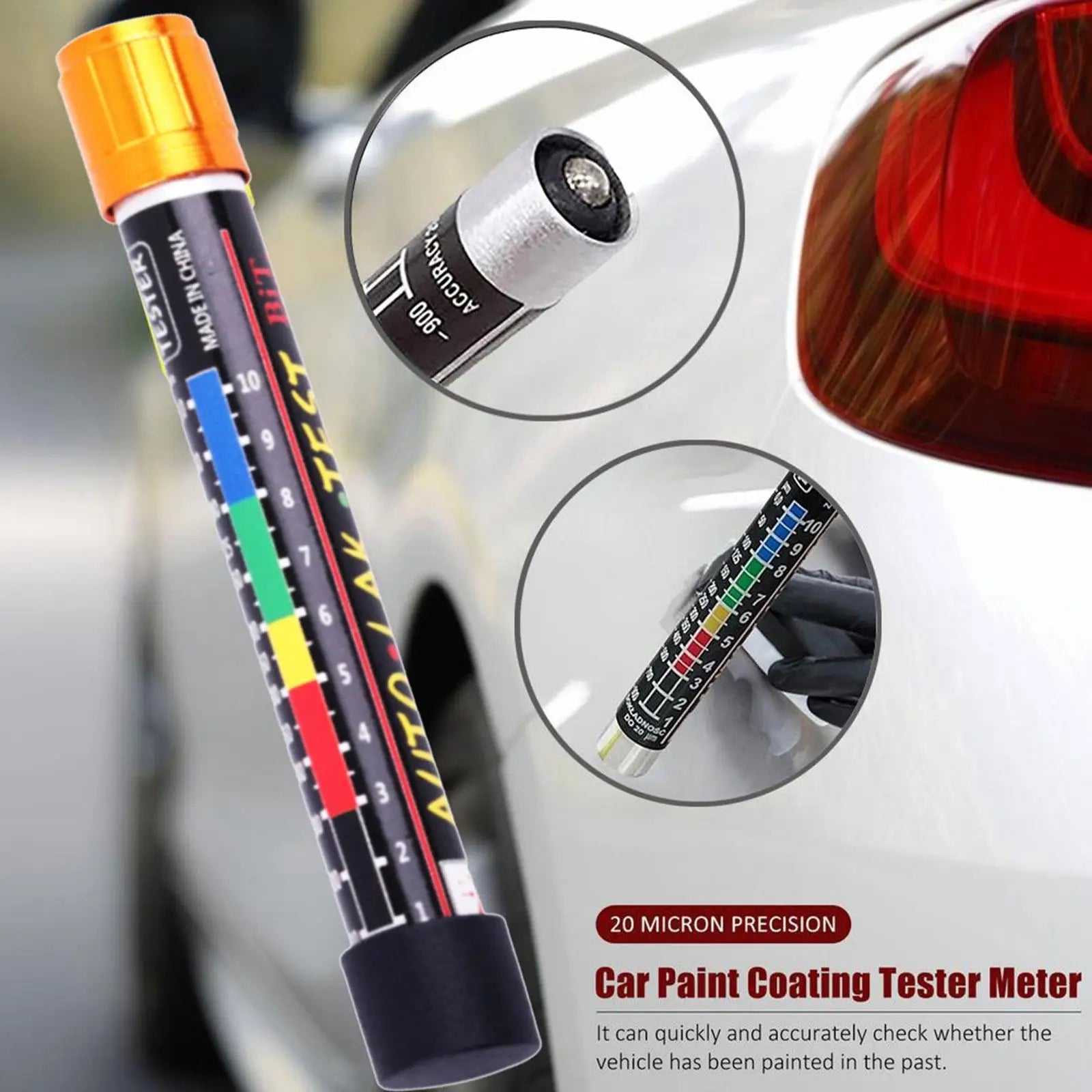 Magnetic Tip Paint Thickness Gauge
