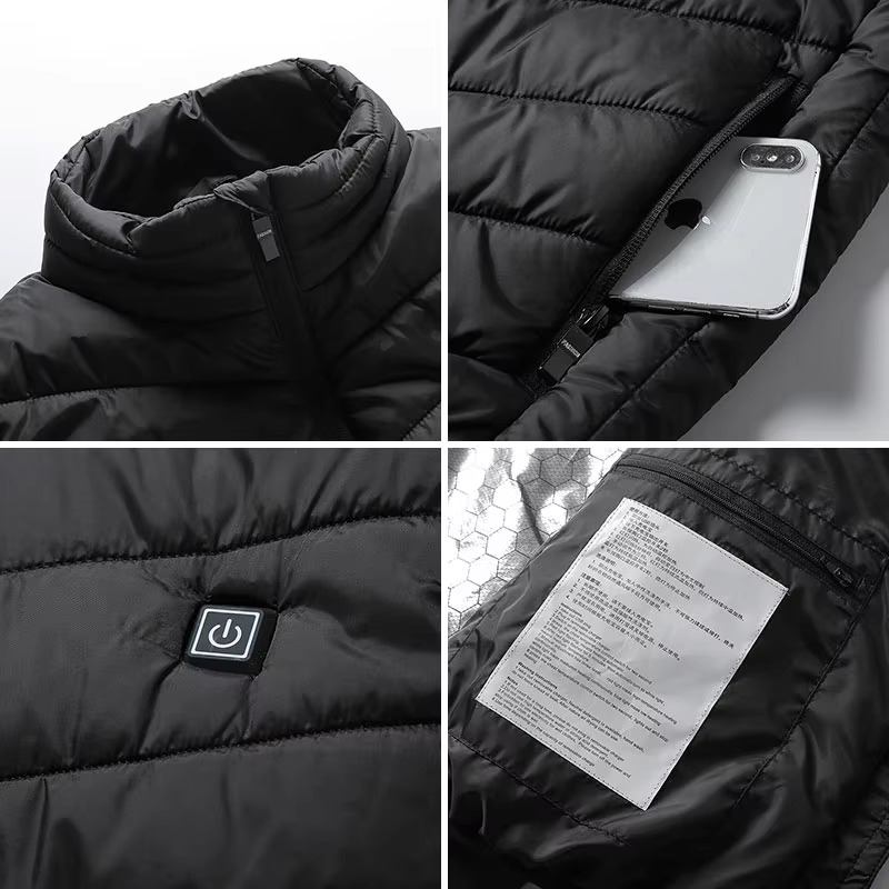Unisex USB-Powered Heated Vest for Outdoor Enthusiasts