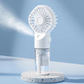 Brisella Air Mini Hand Fan with Air Humidifier | 4-Stage Spray Function | USB Rechargeable | Portable & Quiet