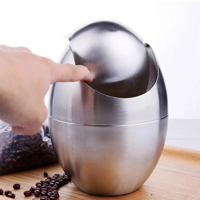 LuxBin Mini Trash Can made of Stainless Steel