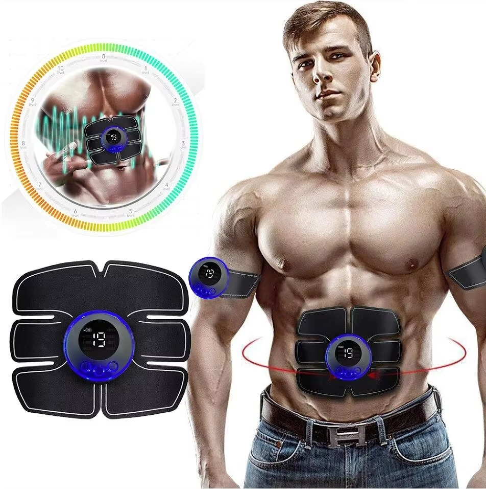 USB Rechargeable EMS Muscle Stimulator for ABS and Arm Training