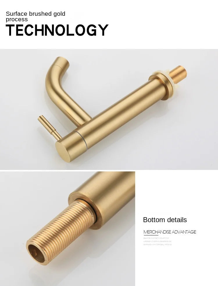 Classic Sink Faucet | Stainless Steel | Single Lever Mixer | Ceramic Valve
