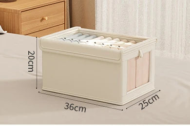 Neatvero Storage Box | Foldable & Washable | Breathable & Stable | For Socks & Underwear