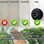 Waterproof Portable Bluetooth Speaker with LED Lights and Suction Cup