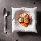 Ceramic Artistic Pillow Shape Food Plate