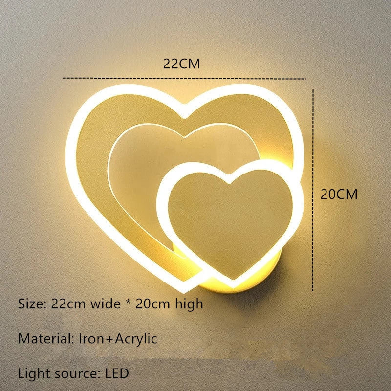 HeartGlow Wall Lamp - Modern LED Lighting