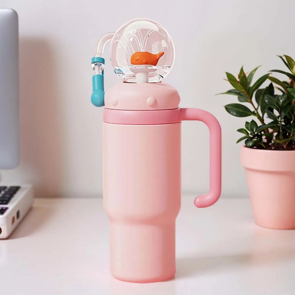 Whale Fountain Water Bottle