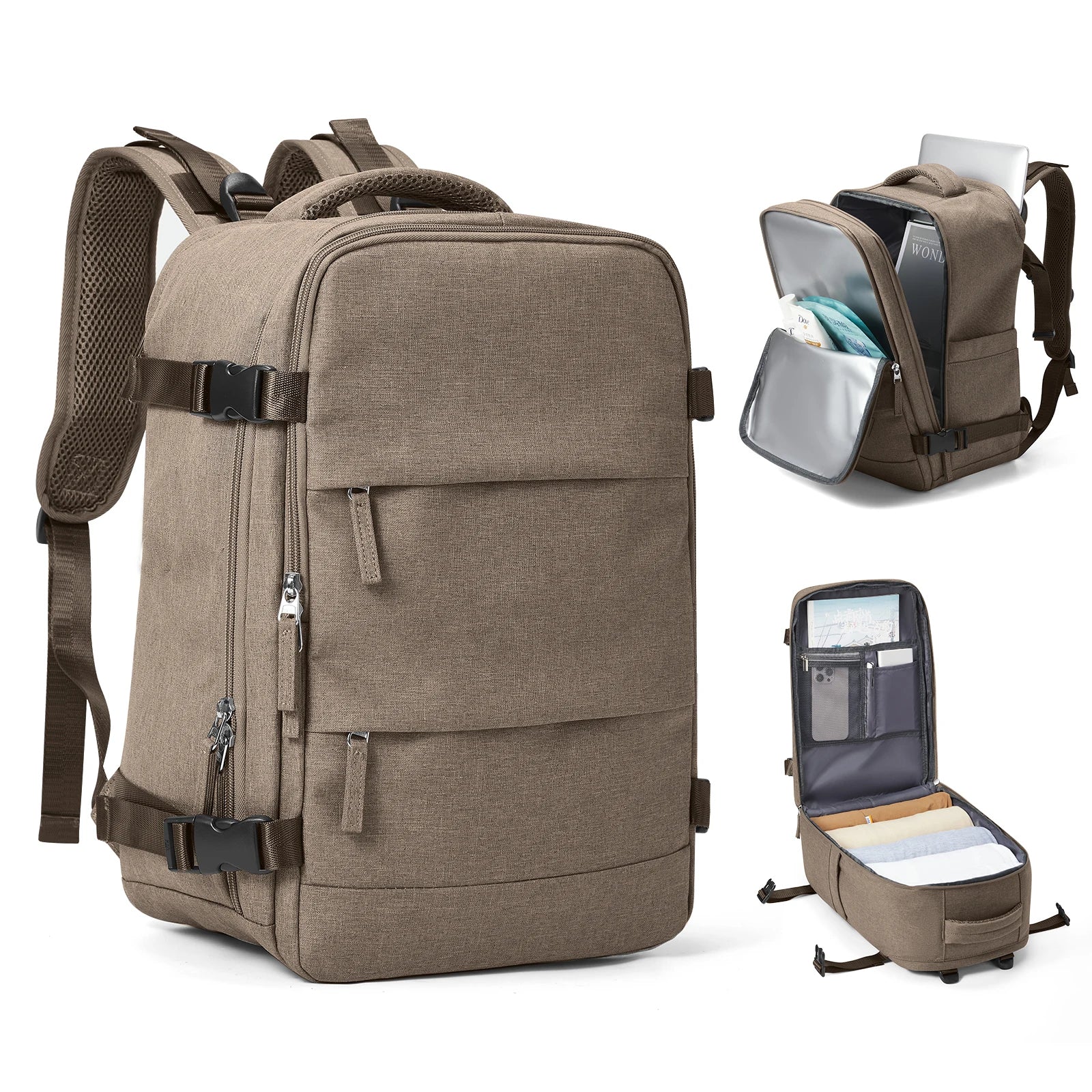 Travel Backpack Travomate | Waterproof & Versatile | 15.6" Laptop Compartment | Large Capacity with Wet-Dry Separation