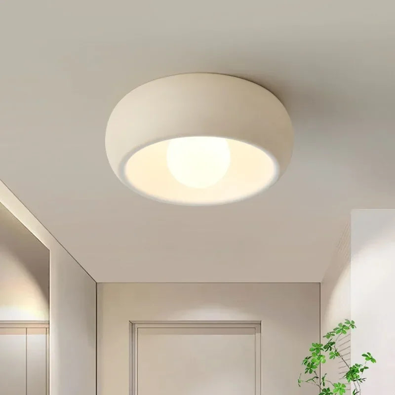 Japanese Wabi-Sabi Round Ceiling Lamp LED