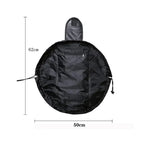 GlamFold Cosmetic Bag | Spacious bag with drawstring for stylish and practical use in black