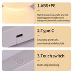 AuraGlow LED table lamp | 16 RGB colors & warm white | Touch dimming | USB operation | 3W