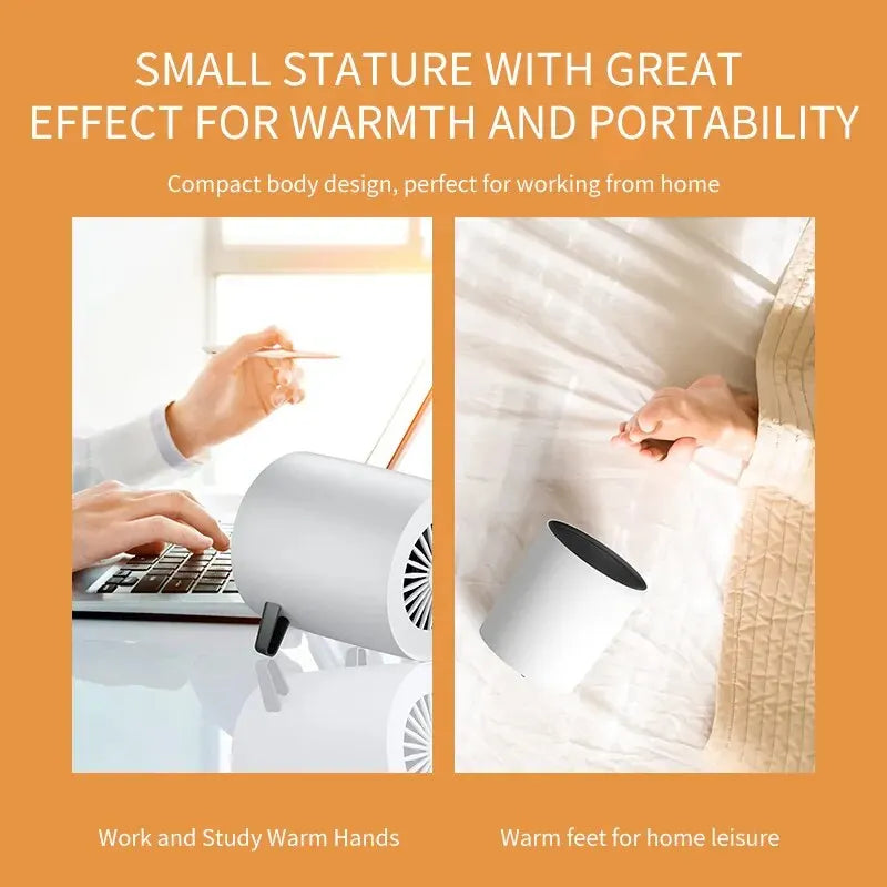Mini Desktop Heater | 600W | Quick Heating & Energy Saving | Portable & Quiet | EU Plug