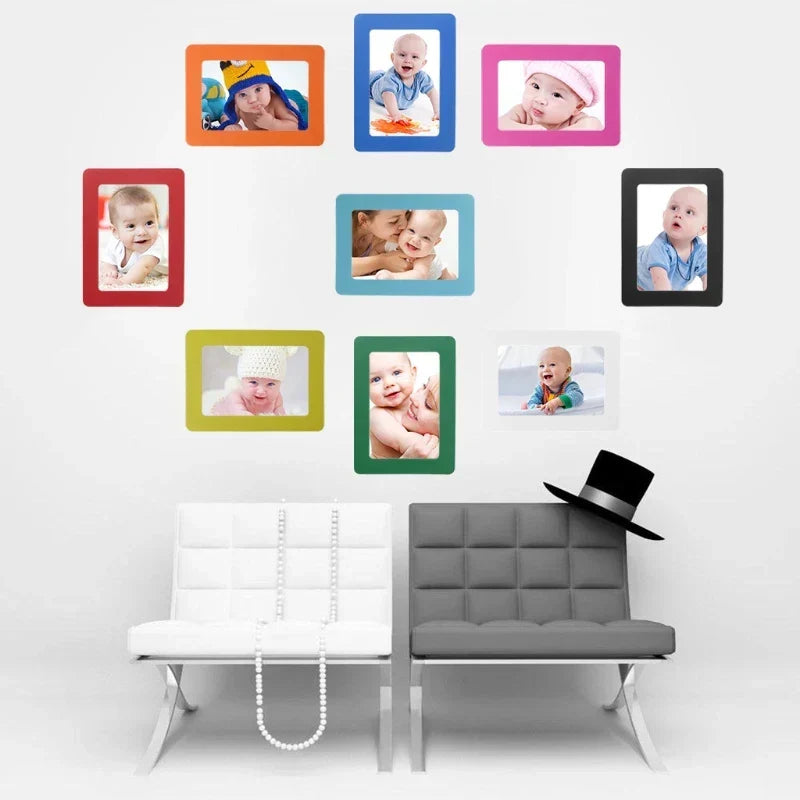 Magnetic Fridge Colorful DIY Photo Frames