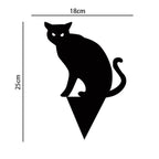 3Pcs Black Cat Garden Ornaments