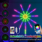 RGBIC Fireworks String Lights | Bluetooth & Music Control via App | 5V USB Dream Color Garland for Party, Wedding & Christmas | Aurafyre