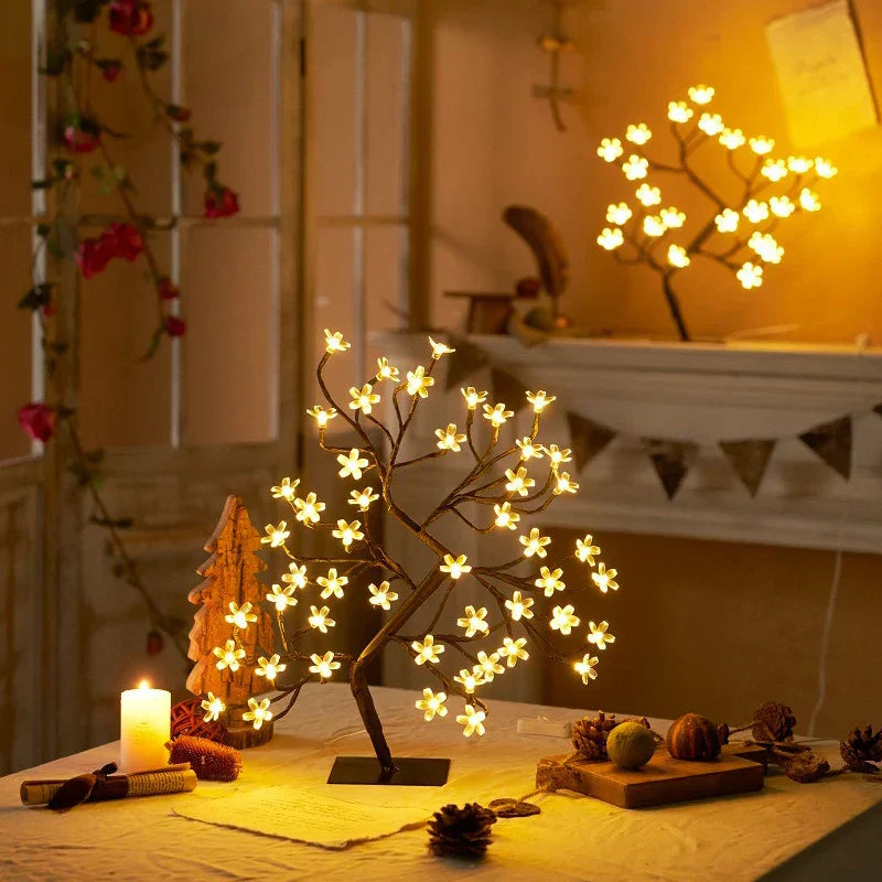 LED Blossom Tree Lamp – Cherry Blossom Design for Living Room and Bedroom Decoration